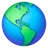 अर्थ ग्लोब अमेरिका