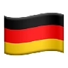 Flag: Germany Emoji 🇩🇪 image - Apple style