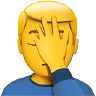 Man Facepalming Emoji 🤦‍♂️ image - Apple style