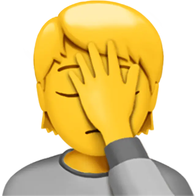 Person Facepalming