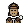 Woman Detective: Medium Skin Tone Emoji 🕵🏽‍♀️ image - OpenMoji style