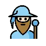 Man Mage: Light Skin Tone Emoji 🧙🏻‍♂️ image - OpenMoji style