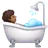 Person Taking Bath: Medium-Dark Skin Tone