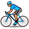 Person Biking: Medium Skin Tone Emoji 🚴🏽 image - Emojidex style