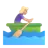 Woman Rowing Boat: Medium-Light Skin Tone