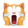 Face de chat lasse Emoji 🙀 image - Huawei Harmony OS style