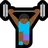 Woman Lifting Weights: Medium-Dark Skin Tone
