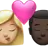 Kiss: Woman, Man, Medium-Light Skin Tone, Dark Skin Tone