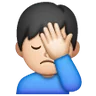 Man Facepalming: Light Skin Tone Emoji 🤦🏻‍♂️ image - Samsung style