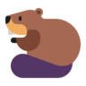 ビーバー Emoji 🦫 image - Microsoft Classic 2D style