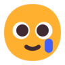 Cara sonriente con lágrimas Emoji 🥲 image - Microsoft Classic 2D style