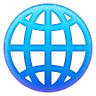 Globe avec méridiens Emoji 🌐 image - Samsung style