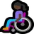 Woman In Manual Wheelchair: Dark Skin Tone
