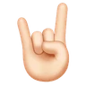 Sign Of The Horns: Light Skin Tone Emoji 🤘🏻 image - Huawei Harmony OS style
