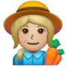 Woman Farmer: Medium-Light Skin Tone Emoji 👩🏼‍🌾 image - Samsung style