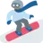 Snowboarder: Medium-Dark Skin Tone