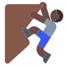 Person Climbing: Dark Skin Tone Emoji 🧗🏿 image - Tossface style
