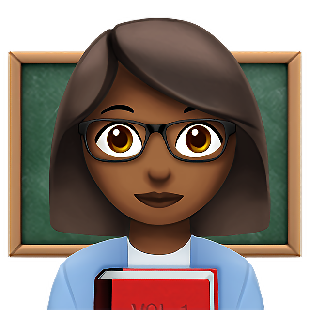 Woman Teacher: Medium-Dark Skin Tone