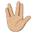 Vulcan Salute: Medium-Light Skin Tone