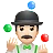 Man Juggling: Light Skin Tone