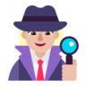 Woman Detective: Medium-Light Skin Tone Emoji 🕵🏼‍♀️ image - Microsoft Classic 2D style
