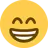 Mosolygó szemmel vigyorgó arc