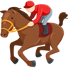 Horse Racing: Light Skin Tone Emoji 🏇🏻 image - Facebook Messenger (2016) style