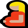 Pregnant Woman: Medium-Light Skin Tone Emoji 🤰🏼 image - Microsoft Windows 10 Segoe UI Emoji style
