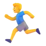 Man Running Emoji 🏃‍♂️ image - Microsoft 3D Fluent style