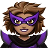 Woman Supervillain: Medium Skin Tone Emoji 🦹🏽‍♀️ image - Apple style