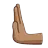 Leftwards Pushing Hand: Medium Skin Tone