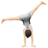 Person Cartwheeling: Light Skin Tone Emoji 🤸🏻 image - Apple style