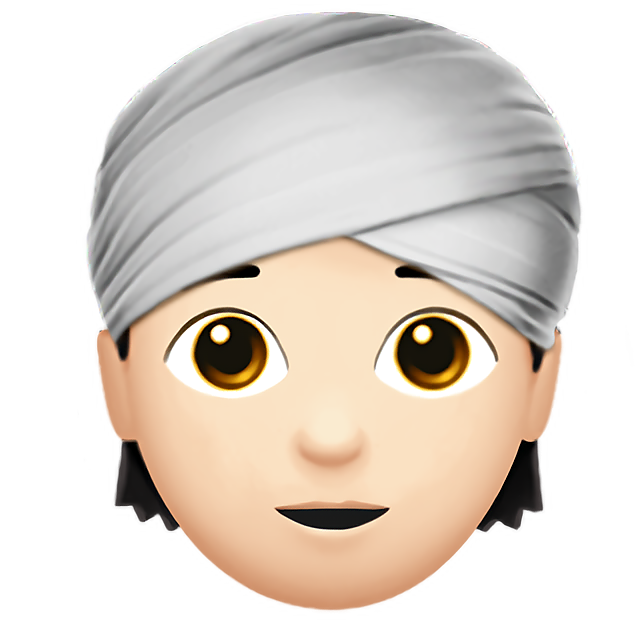 Person Wearing Turban: Light Skin Tone