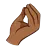 Pinched Fingers: Medium-Dark Skin Tone
