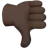 Thumbs Down: Dark Skin Tone