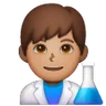 Man Scientist: Medium Skin Tone Emoji 👨🏽‍🔬 image - Samsung style