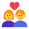 Couple With Heart: Woman, Man Emoji 👩‍❤️‍👨 image - Tossface style
