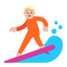 Person Surfing: Medium-Light Skin Tone Emoji 🏄🏼 image - Microsoft Classic 2D style