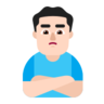 Man Pouting: Light Skin Tone Emoji 🙎🏻‍♂️ image - Microsoft Classic 2D style