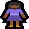 Woman Standing: Medium-Dark Skin Tone Emoji 🧍🏾‍♀️ image - Microsoft Windows 10 Segoe UI Emoji style