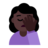 Woman Facepalming: Dark Skin Tone