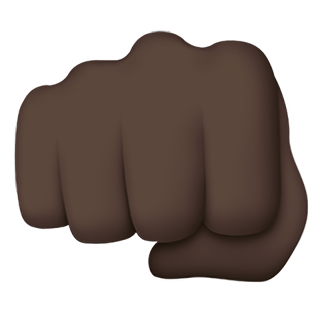 Oncoming Fist: Dark Skin Tone