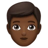 Man: Medium-Dark Skin Tone Emoji 👨🏾 image - Huawei Harmony OS style