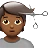 Person Getting Haircut: Medium-Dark Skin Tone