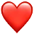 Czarny symbol serca
