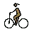 Woman Biking: Medium-Dark Skin Tone