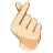 Hand With Index Finger And Thumb Crossed: Light Skin Tone