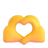Emoji Mani A Cuore 🫶 image - Microsoft 3D Fluent style
