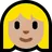 Woman: Medium-Light Skin Tone, Blond Hair