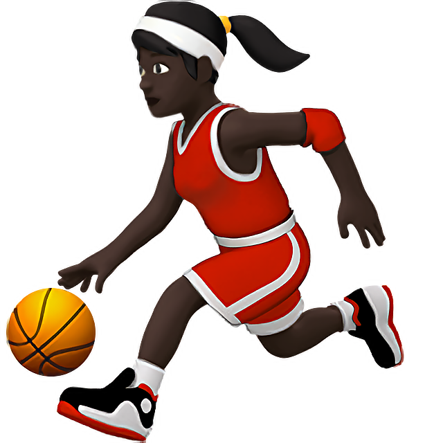 Woman Bouncing Ball: Dark Skin Tone